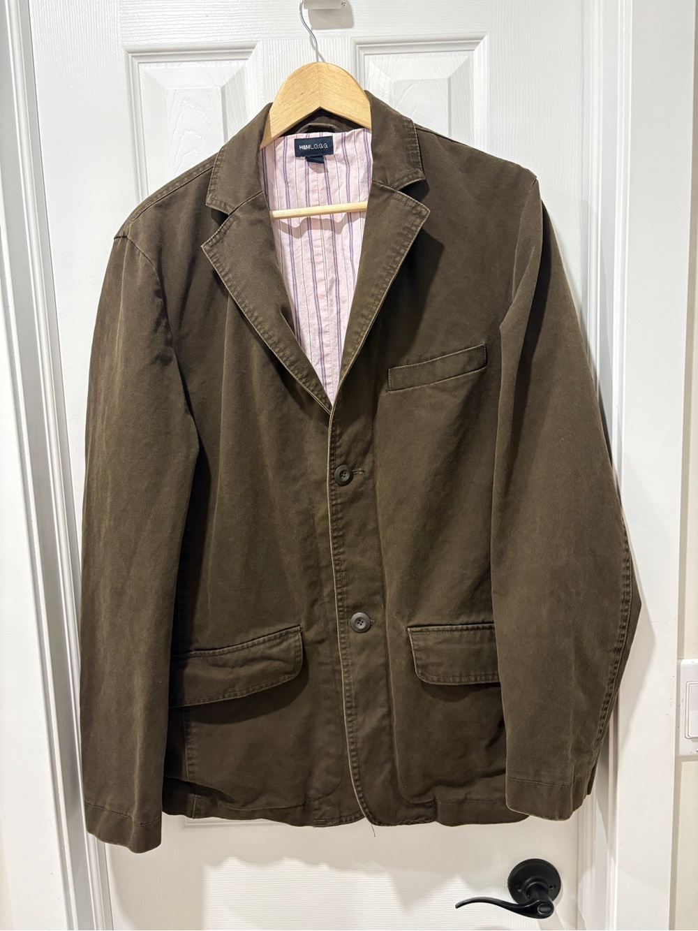 H&M Men's Brown Casual Blazer Jacket - Unbranded